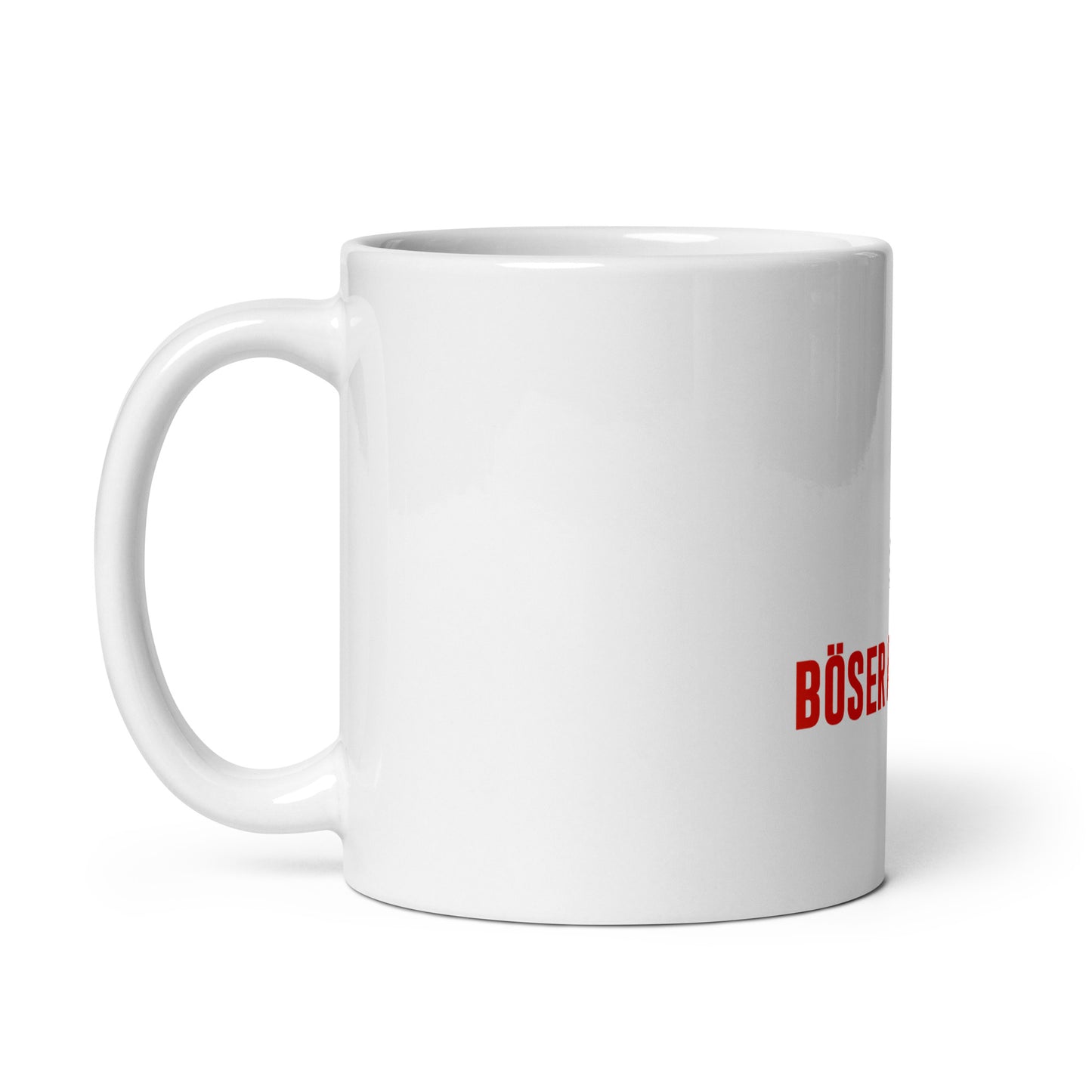 Medienfuzzi TASSE BÖSE Keramik, weiß